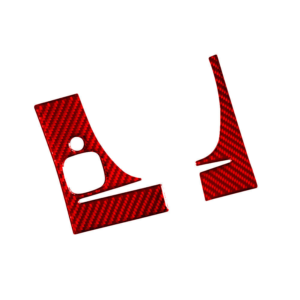 2Pcs Red Carbon Fiber Speedometer Frame Cover Trim for Ford Ranger 2019-2022