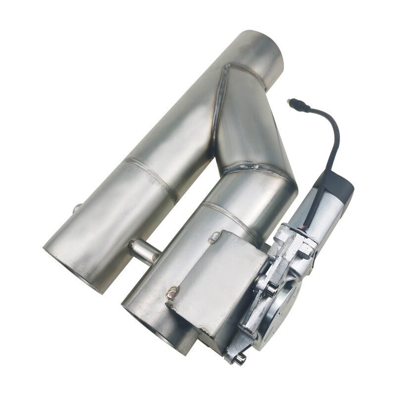 3 Electric Exhaust Dual Valve Control Motor Y Pipe with Remote Manual Switch
