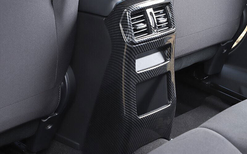 Rear Air Outlet Vent Frame Trim Fit for Nissan Rogue Sport 17-2021 Carbon Fiber