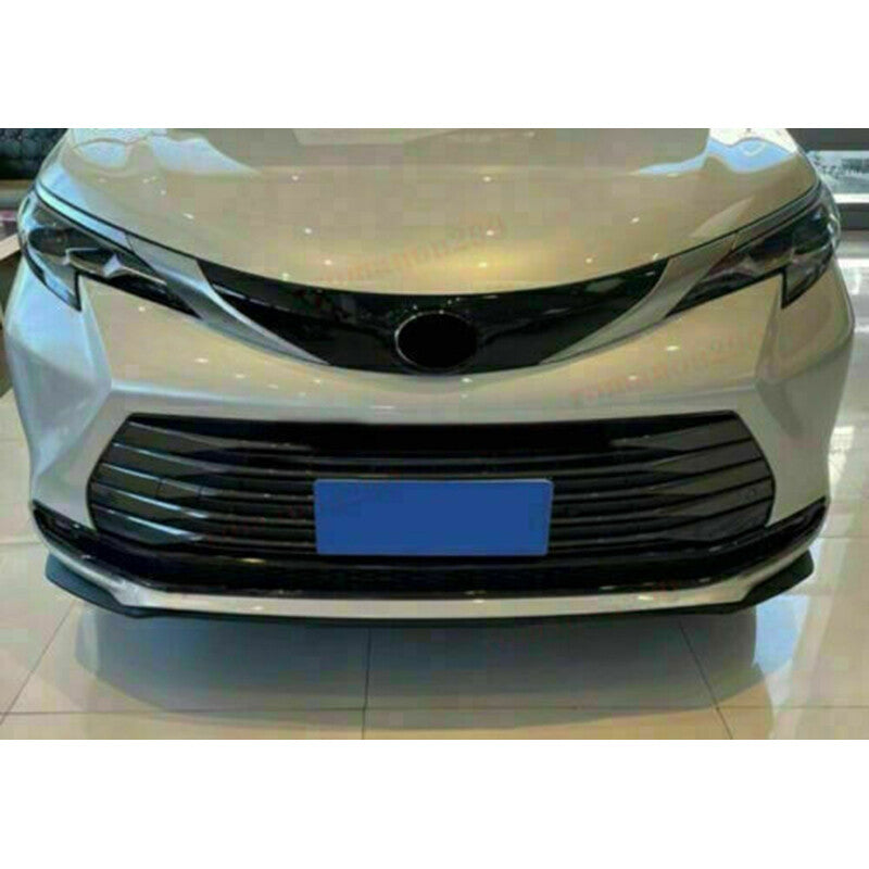 4x for Toyota for Sienna 2021-2023 carbon fiber Front Bumper Grille Fog Light Trim