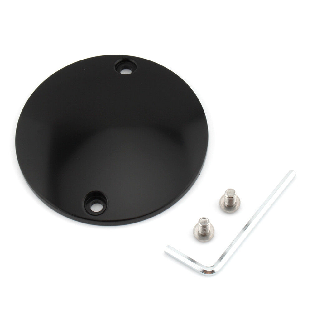 FIT for Harley Timing Ignition Timer 2Hole Chrome Domed Point Cover Softail Bigtwin