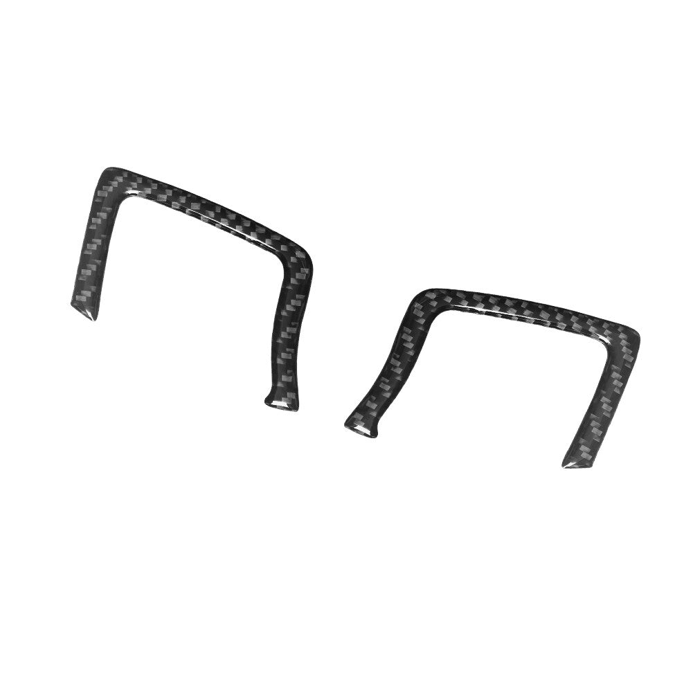 2Pcs Carbon Fiber Front Door Handle Cover Trim for Land Rover Discovery Sport