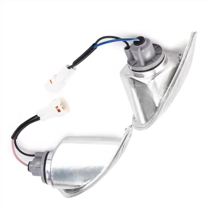 2 Transparent Rear Turn Signal Indicators for Motorcycles LX 50, 125, 150, and LXV150