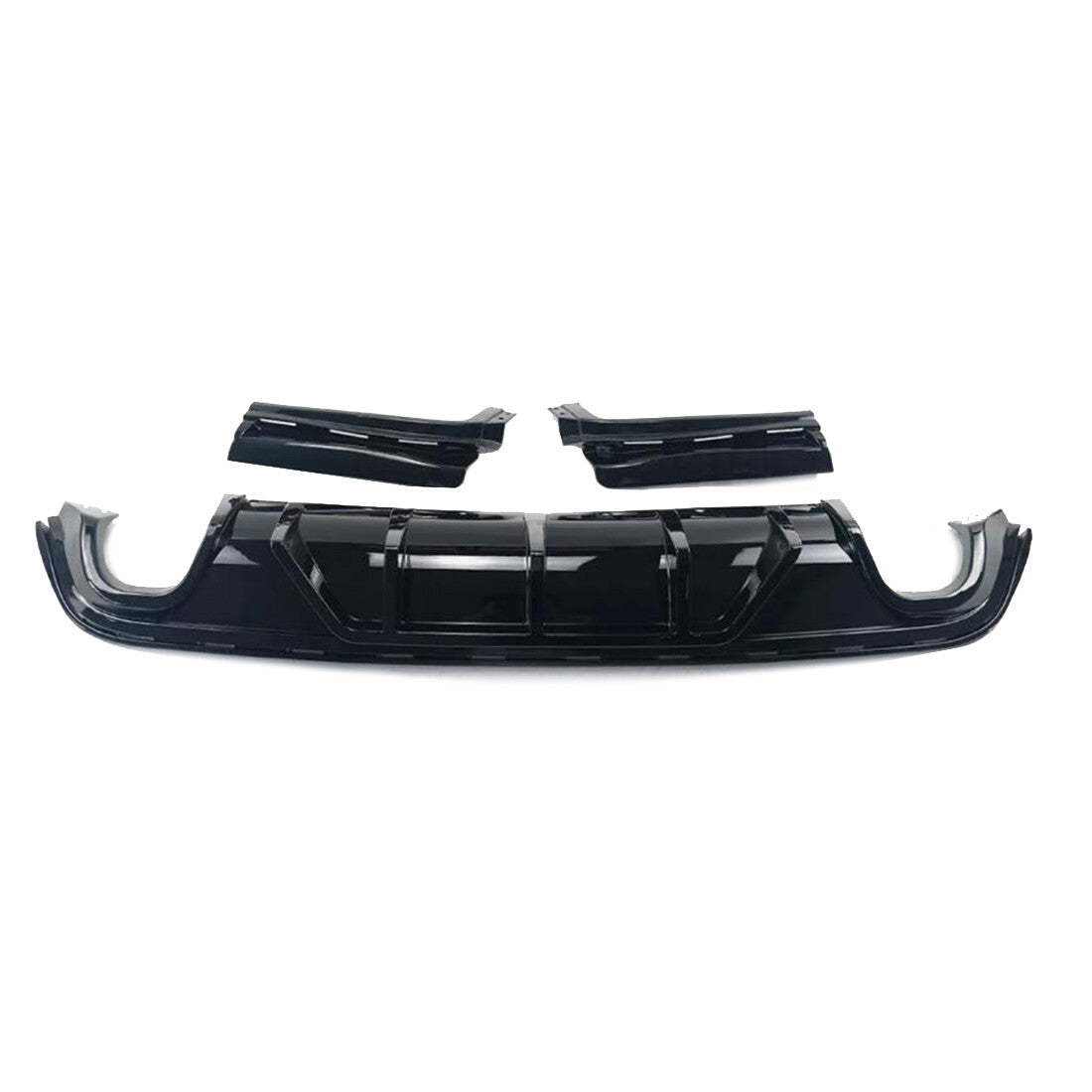 Gloss Black Shark Fin Rear Bumper Diffuser for Jeep Grand Cherokee SRT 2014-2021
