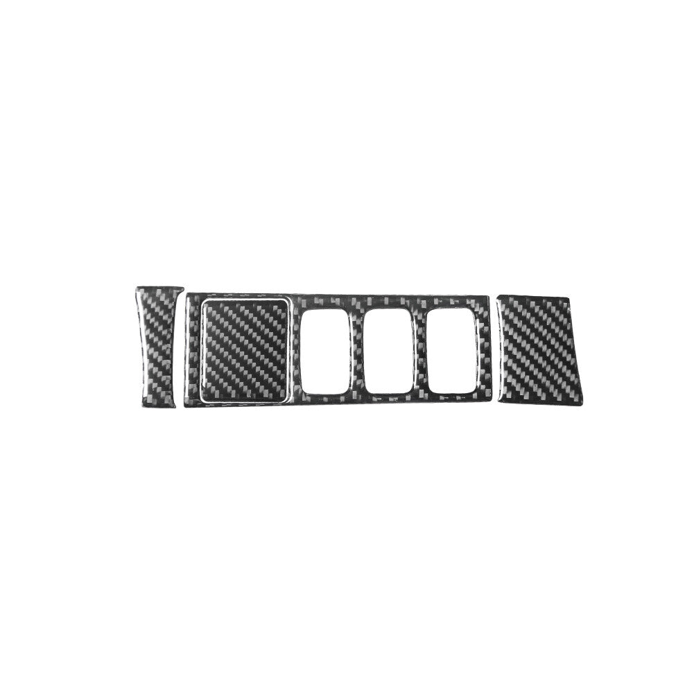 Mirror Control Button Trim Cover Type-A Carbon Fiber for Toyota Tacoma 2012-2015