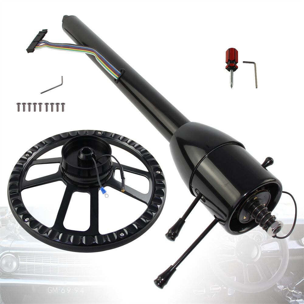 LR Universal GM 30'' Tilt MT Manual Steering Column GM w/9 Bolt Steering Wheel