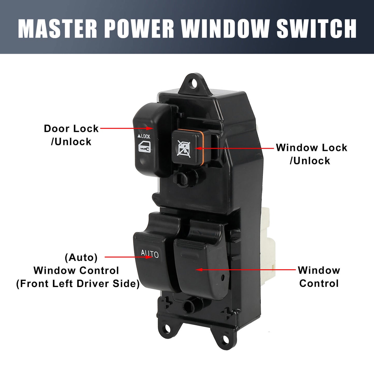 for Toyota RAV4 2000-2005 Master Driver Side Power Window Switch 84820-42160 NEW