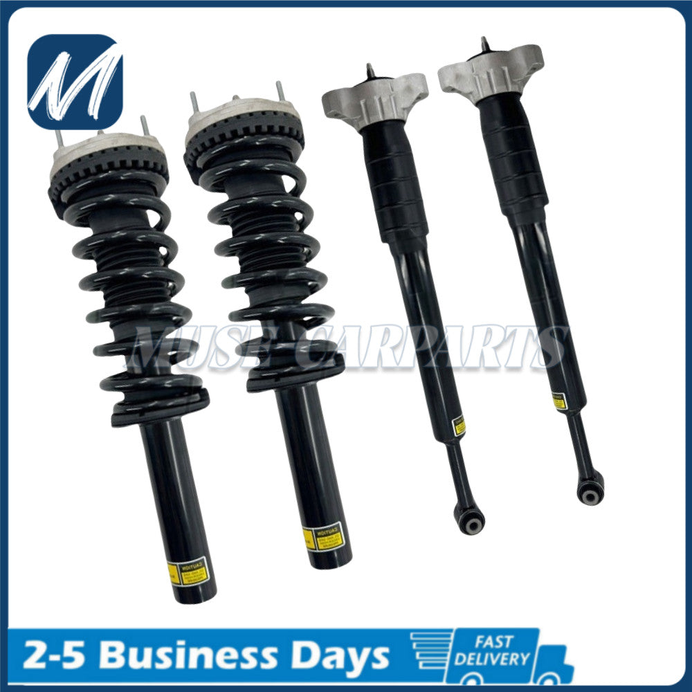 A pair of front shock absorber strut spring auxiliary components suitable for BMW X3 F25 2011 - 2017 and X4 F26 2015 - 2018.