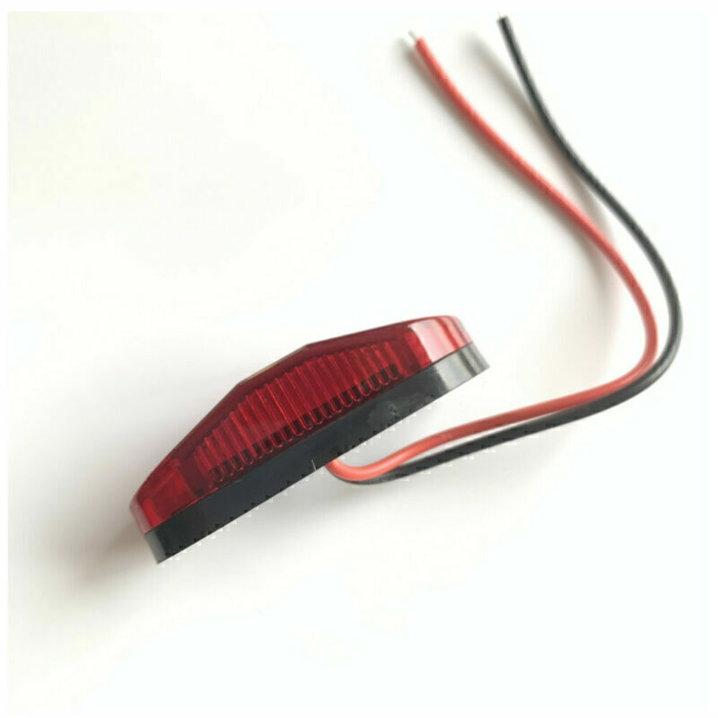 10X Car 6LED Oval Side Marker Light Trailer Truck Tail Clearance Lamp Waterproof