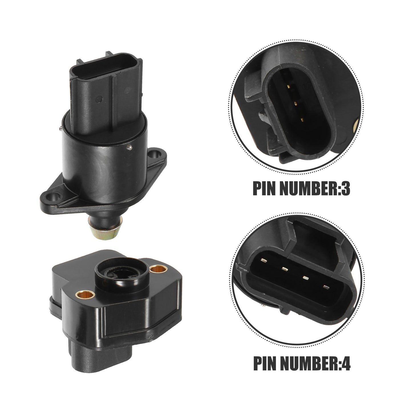 Pack (1) Throttle Position Sensor Idle Air Control Valve for Jeep for Wrangler TJ