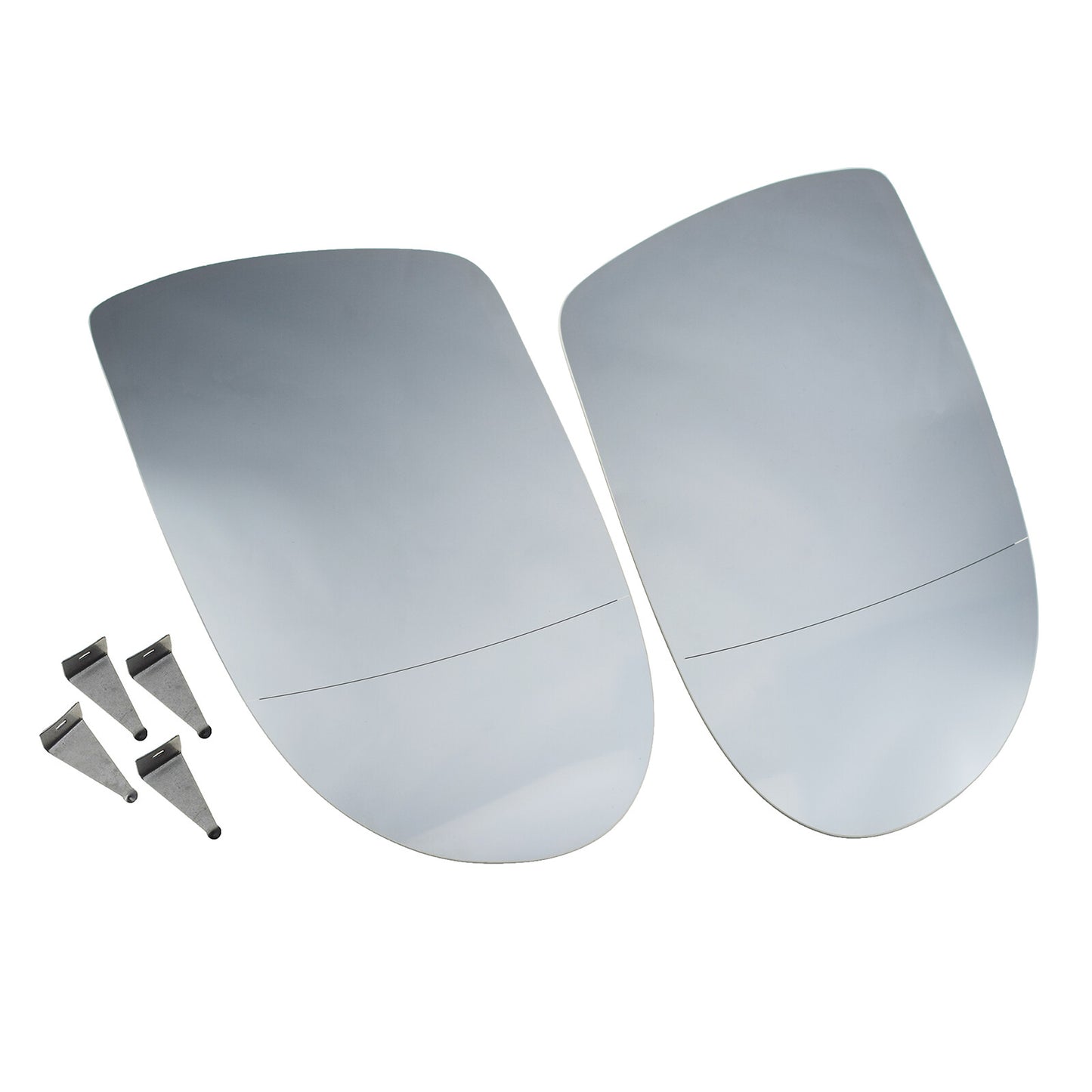 2Pcs Rearview Left Right Side Heated Mirror Glass for Mercedes-Benz SL500 SL550