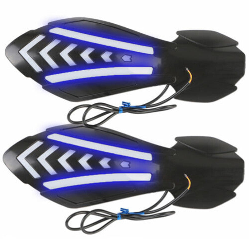 1 pair of motorcycle handguards, windshield protectors, and LED turn signals