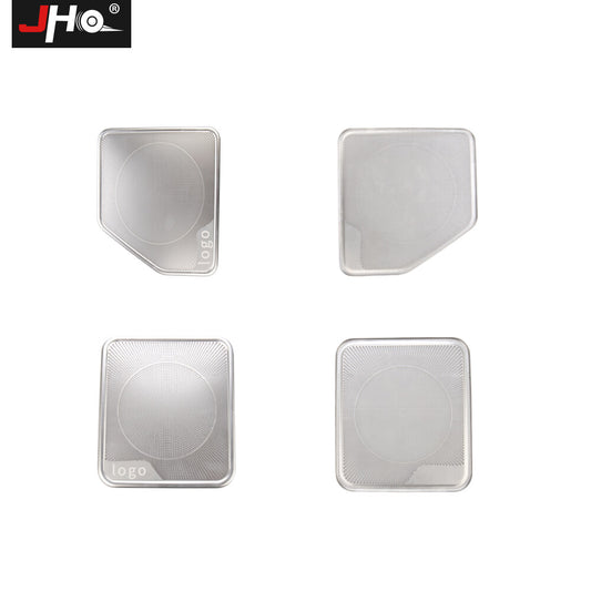 2Pcs Stainless Steel for Ford F150 2015-2020 Speaker Stereo Cover Trim
