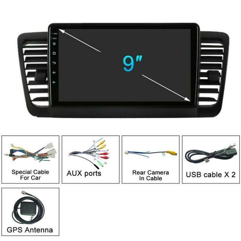 9inch 4+32GB Android 10.1 Car Stereo Radio GPS For 2003-09 for Subaru Outback Legacy