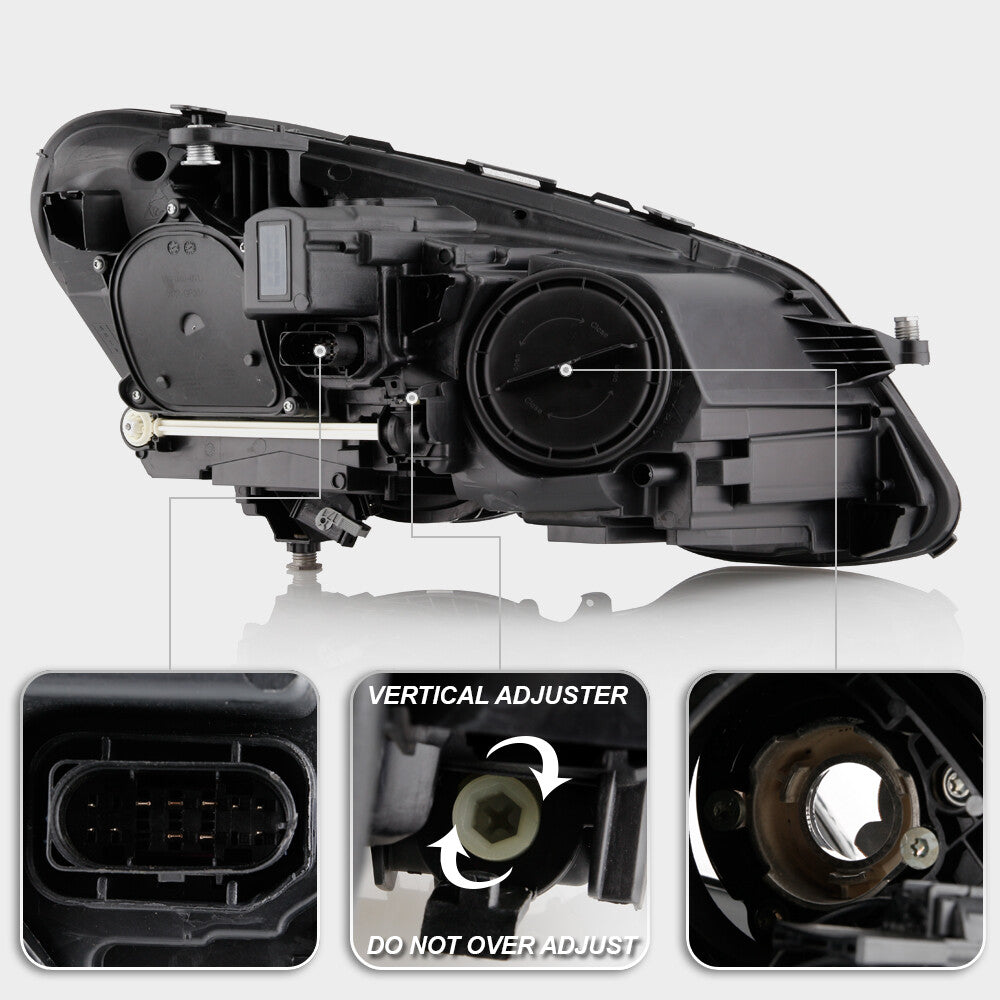 FULL LED Headlight LH Driver For 14-16 for Mercedes-Benz E-Class W212 Facelift Sedan