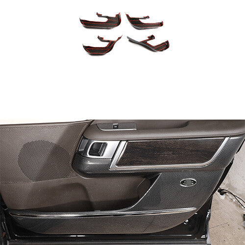 Inner Door Carbon Fiber Panel Cover Anti-Kick for Land Rover Discovery 2017-2023