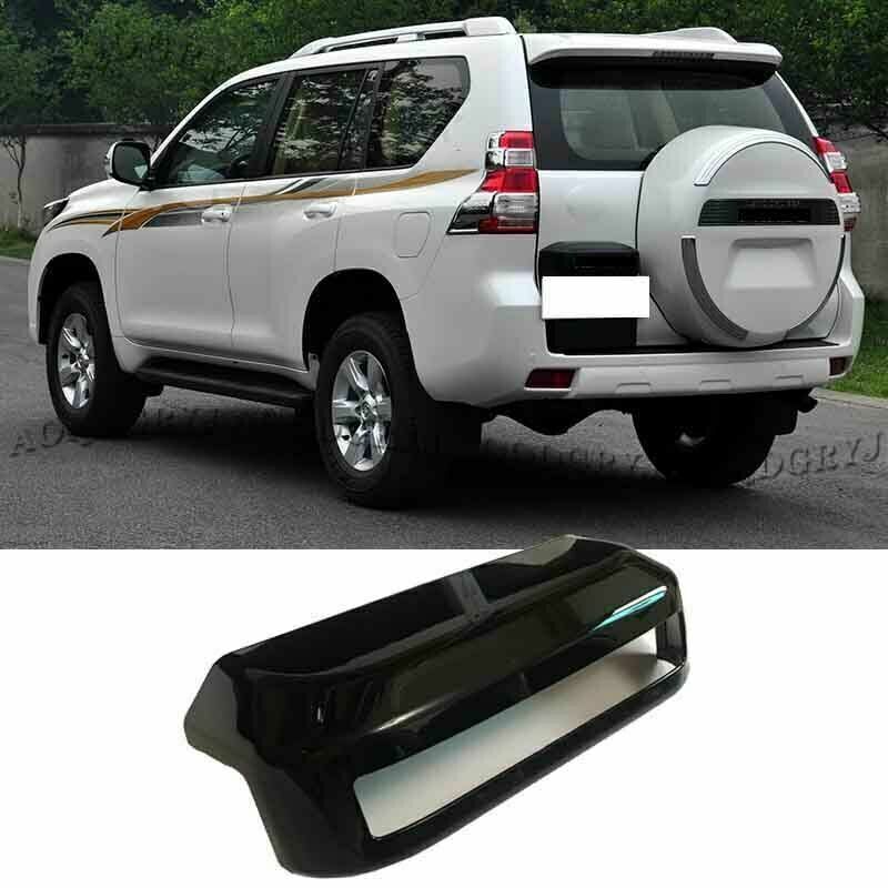 Piano Black Tailgate License Moulding Trim Cover for TOYOTA PRADO 150 2014-2017