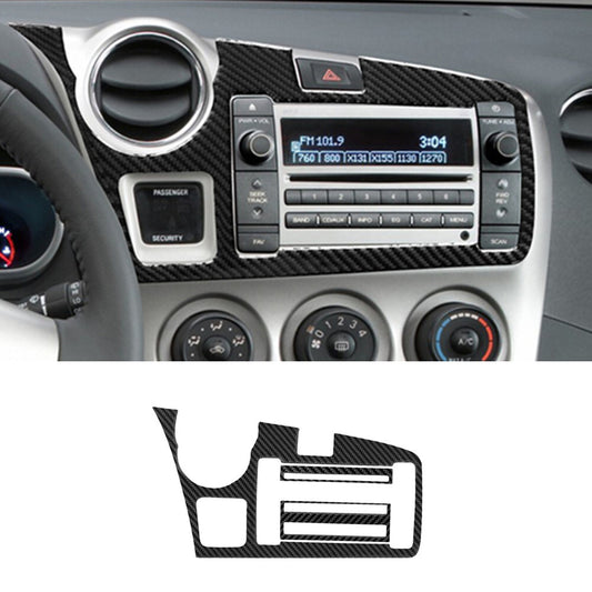3X Carbon Fiber Center Console Panel Cover Trim for Toyota Matrix 2009-2014