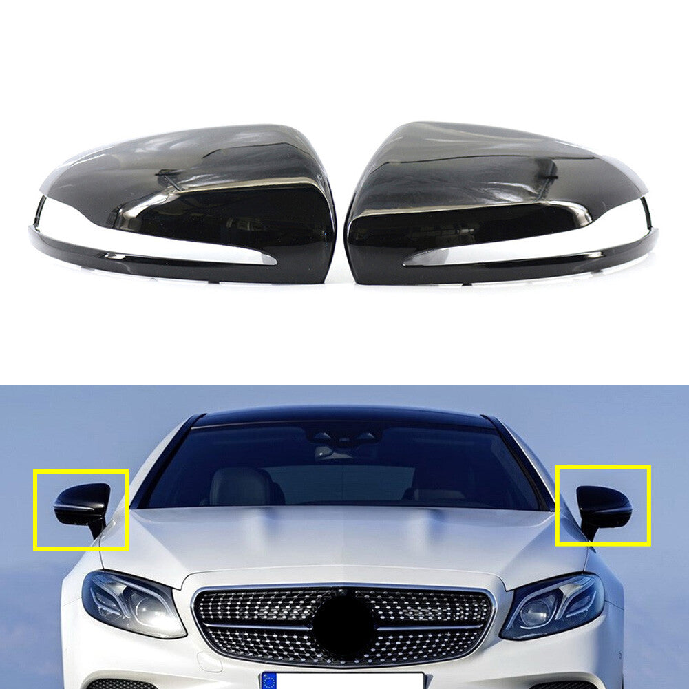 R¨¹ckspiegelgeh?use f¨¹r for Mercedes-Benz CES CLS GLC Klasse Gloss Black 2pcs
