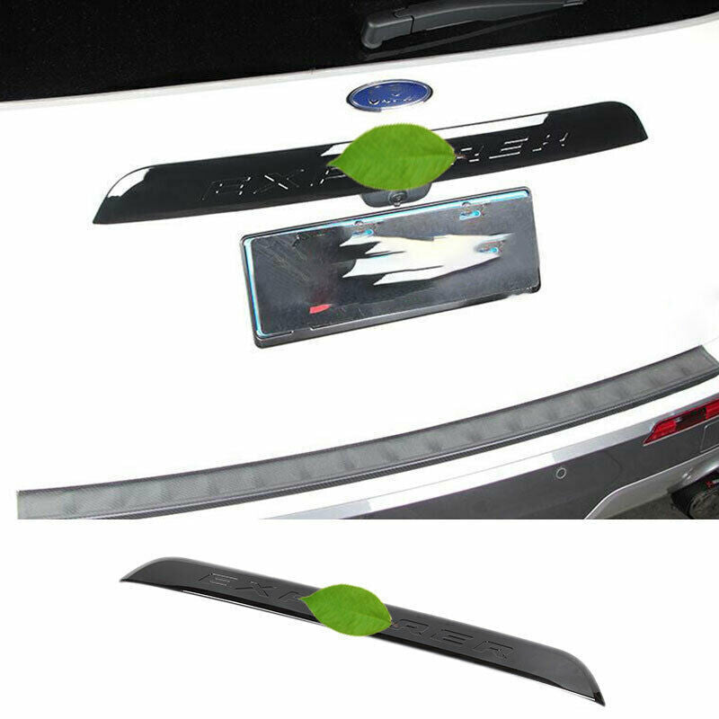 Gloss Black Rear Door Trunk Middle Tailgate Strip Trim for Ford Explorer 2020-23
