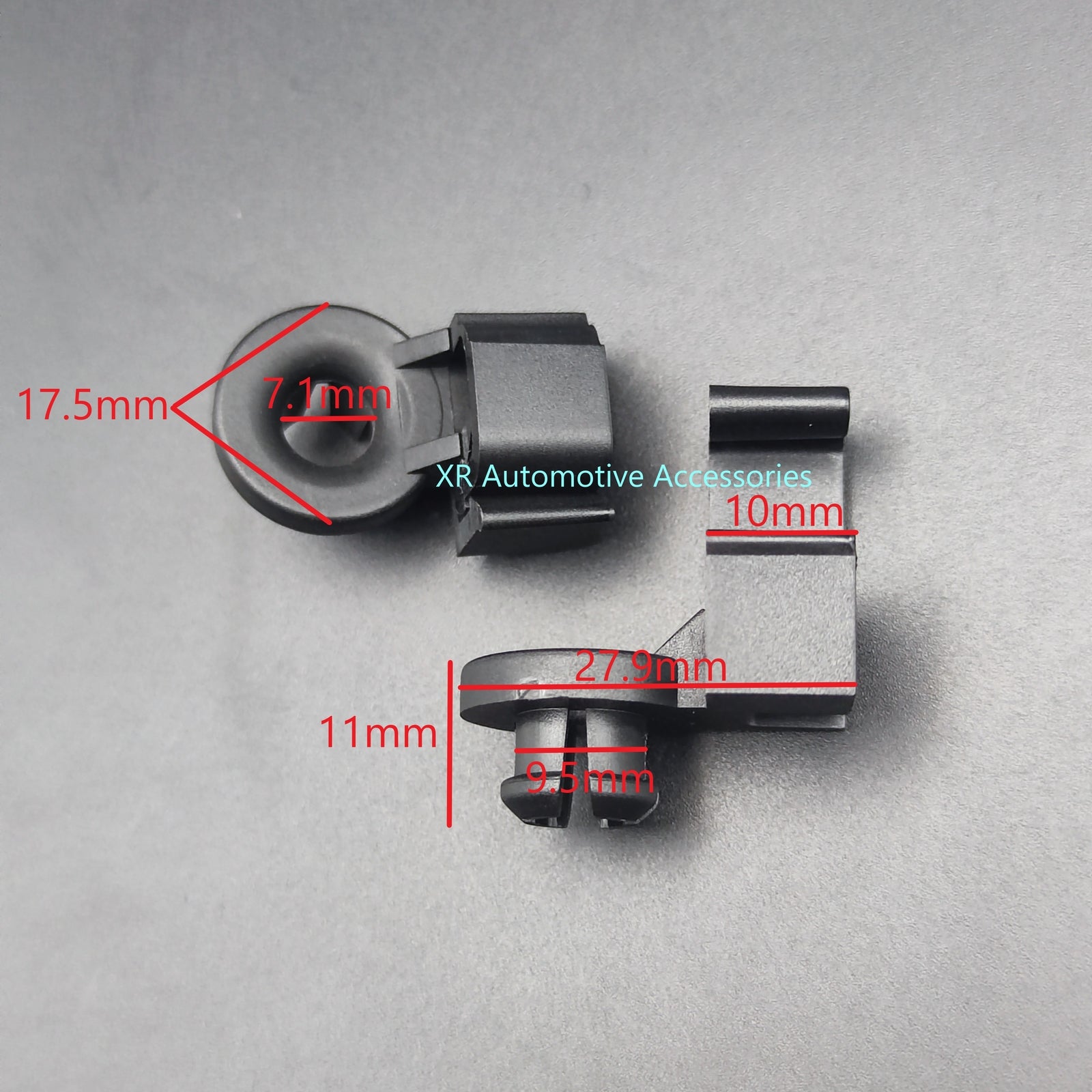 2 Pcs for Mazda Black Car Hood Support Prop Rod Clips Grommet
