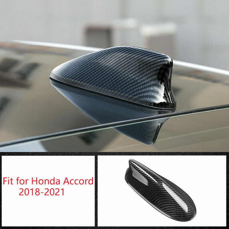 1Pcs Shark Fin Antenna Aerial Cover Carbon Fiber Trim for Honda Accord 2018-2021