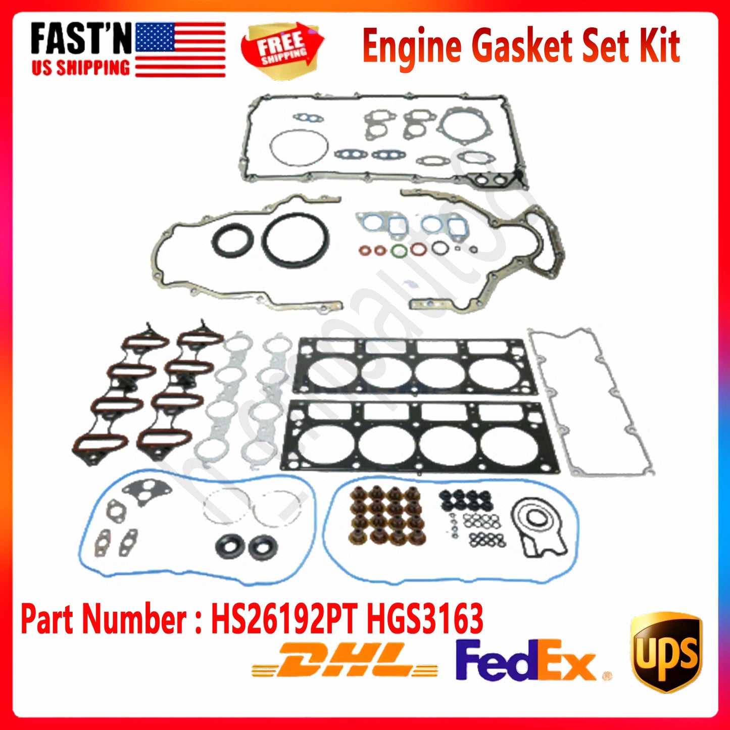 HS26192PT Engine Gasket Kit Fit for Chevrolet Silverado 1500 Express for Escalade for Sierra