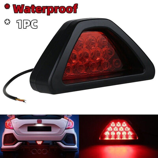 12V Flashing Blink Brake Tail Light LED Safety Warning Triangle 3rd Strobe Red