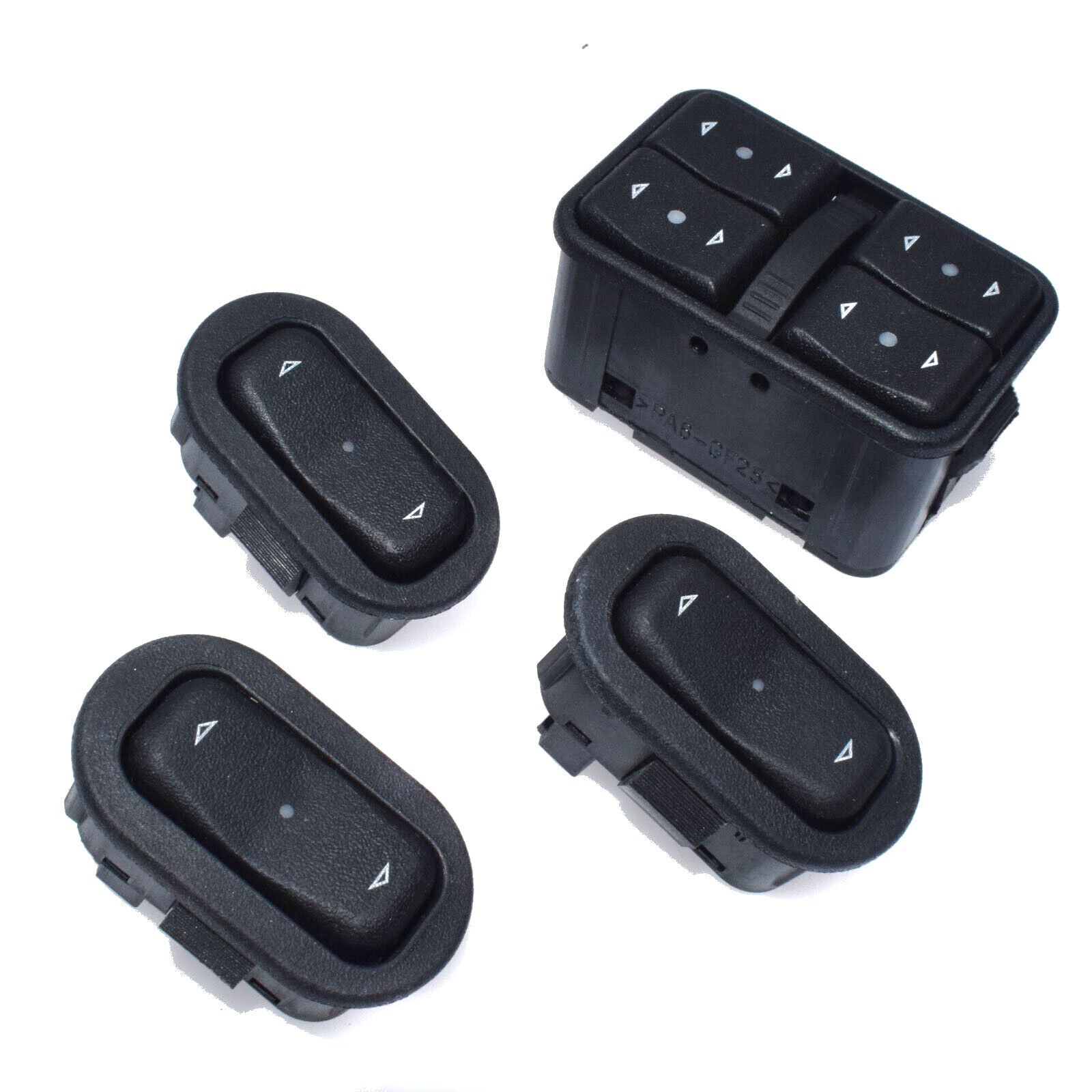 for Opel for Vauxhall Astra Meriva Set 4 Black Power Master Window Control Switch
