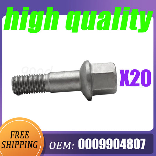 20-pack 0009904807 suitable for Mercedes-Benz C124 W124 W201 car wheel lug bolts