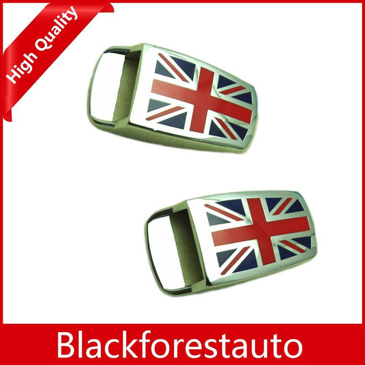 for MINI Cooper (2Pcs) Union Jack Windshield Washer Jet Spray Nozzle Decor Cover