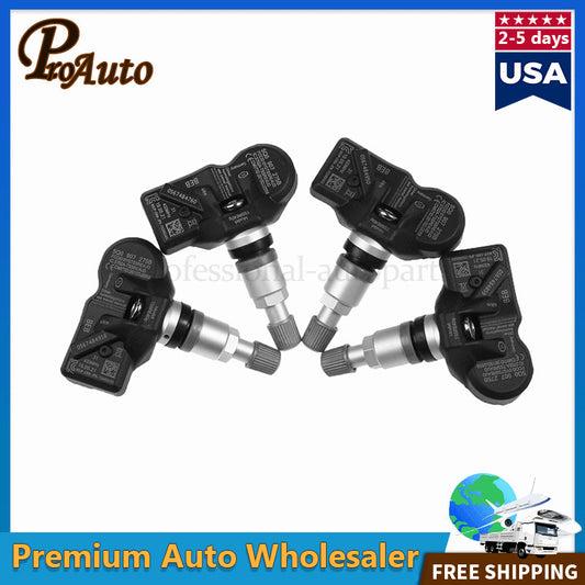 4Pcs TPMS Tire Pressure Monitoring Sensor for Porsche for Audi for VW 5Q0907275B 433Mhz