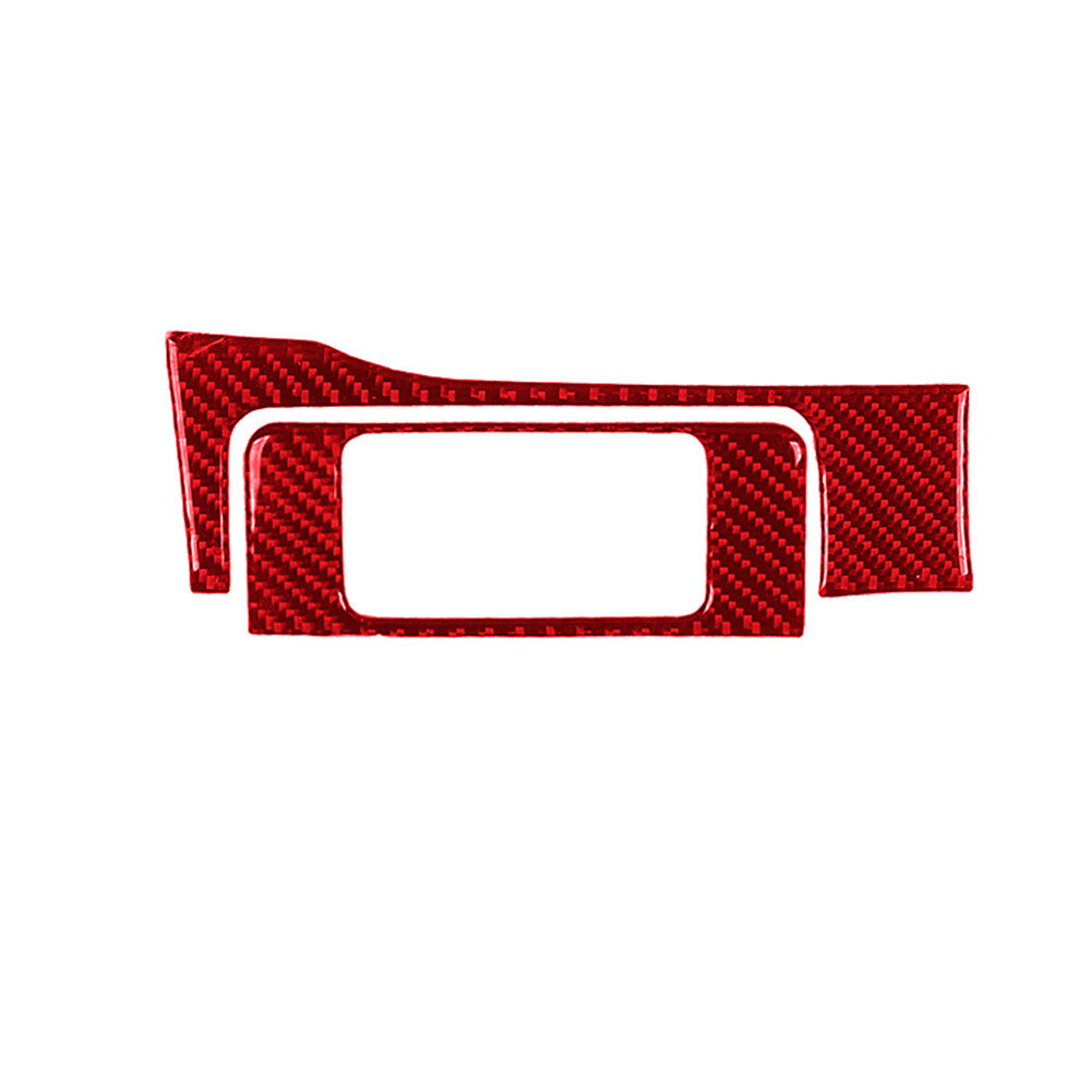 Red Carbon Fiber Headlight Control Frame Cover Trim for Toyota Tacoma 2016-2021