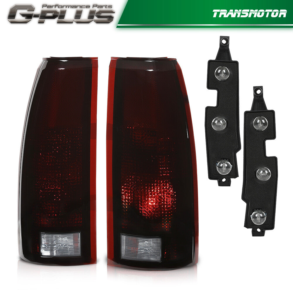 Smoke taillights suitable for 1988-1999 for Chevrolet /JMSI Silverado Tahoe for Sierra with bulbs.