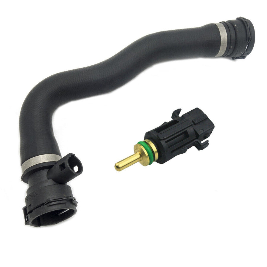 Radiator coolant hose with sensor for BMW 745Li, 545, 745, 645, E65, 7 Series