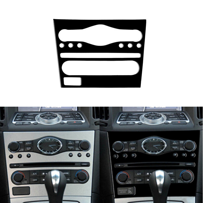 Piano Black Interior CenterRadio Console Panel Cover Trim for Infiniti G37 2010
