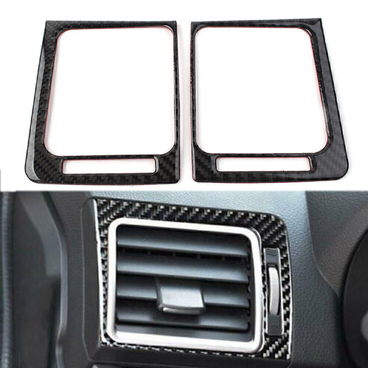 for Subaru Forester 2013-2017 2018 L&R Carbon Fiber Console Air Outlet Vent Trim