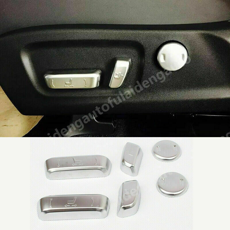 for Lexus RX350/450H 2016-2021 Silver Inner for Seat Adjust Switch Button Cover Trim