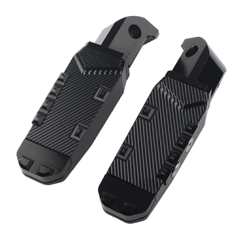 CNC Rear Passenger Footrests Foot Pegs Pedal Pads Black for Yamaha FZ1 YZF R3