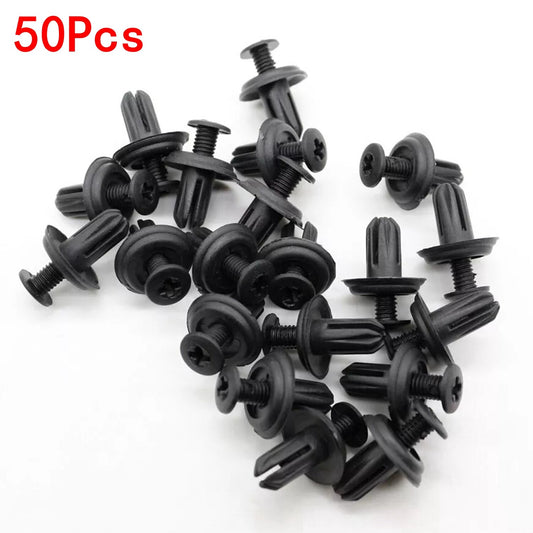50X Cowl Vent Panel Retainer 6mm Hole Plastics Garnish Clips for Honda for Acura