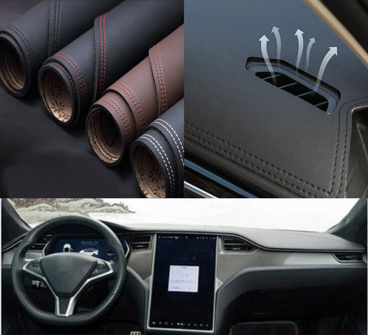 PU leather Dashboard Dash Mat Non-slip DashMat Shade for Tesla for Model S 2013-2020