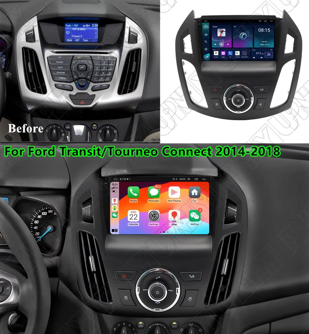 9 For 14-18 for Ford Transit Connect Carplay 4+32GB Stereo Radio GPS Nav Head Unit