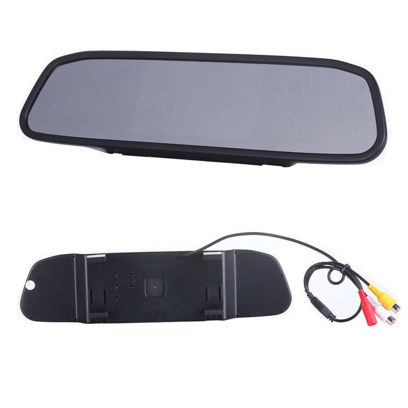Car Rearview Mirror Video Parking Monitor TFT Screen 4.3Inch Display LED Camera