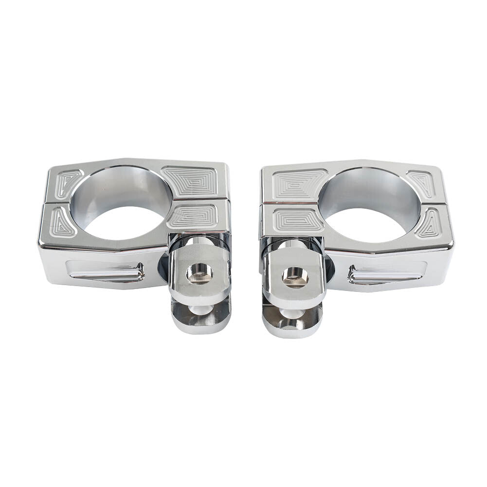 Highway Crash Bar Mount Foot Peg Clamp Bracket for Harley 38MM Engine Guard