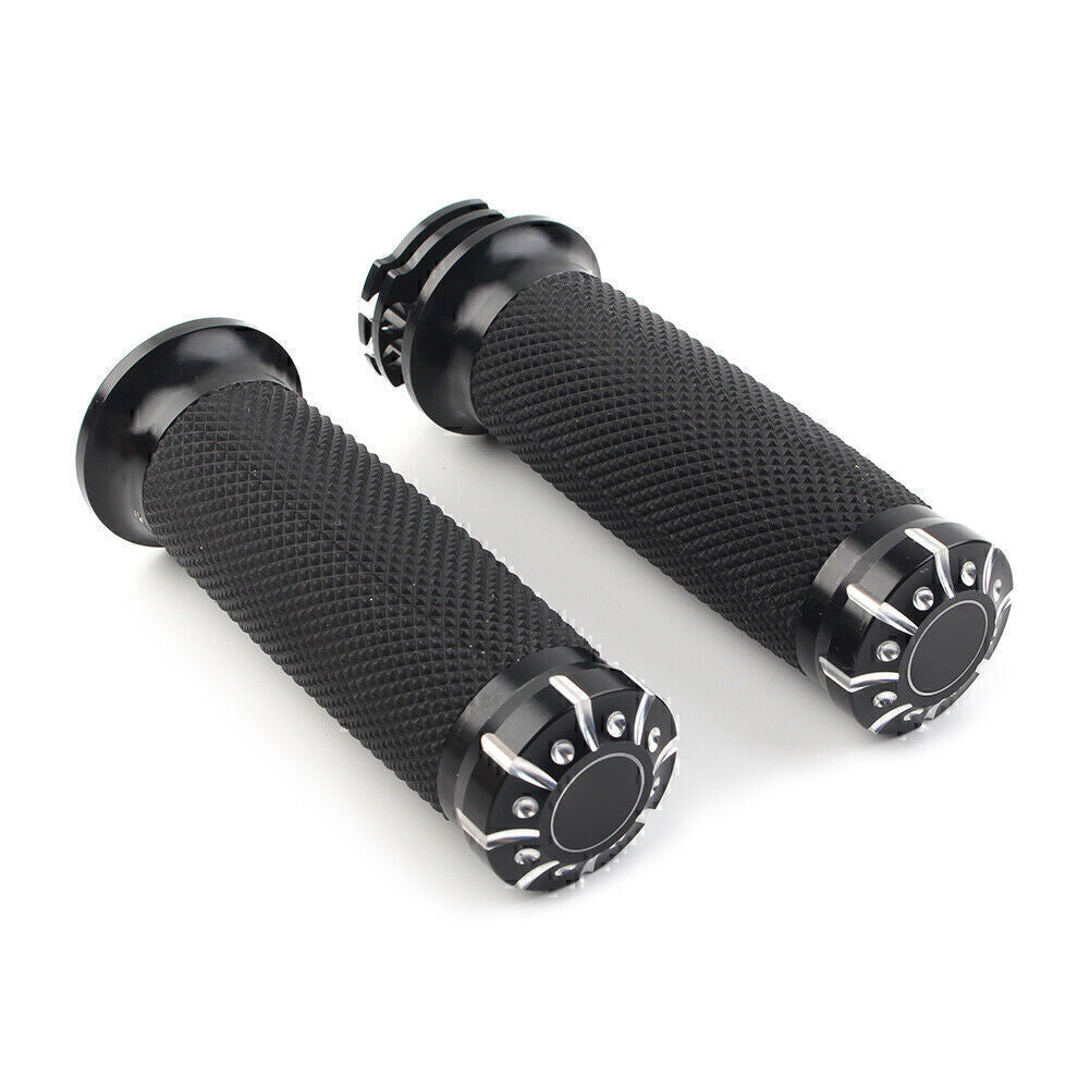 1 Lenkergriffe Motor F¨¹r for Harley Dyna Sportster XL883 1200 Softail Black
