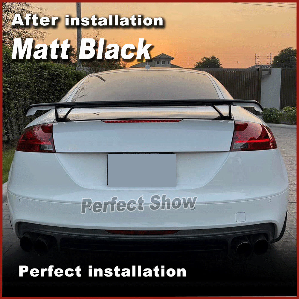 Fiberglass Rear Trunk Tail Spoiler Boot Wing for Audi TT MK2 8J TTS Coupe 08-14