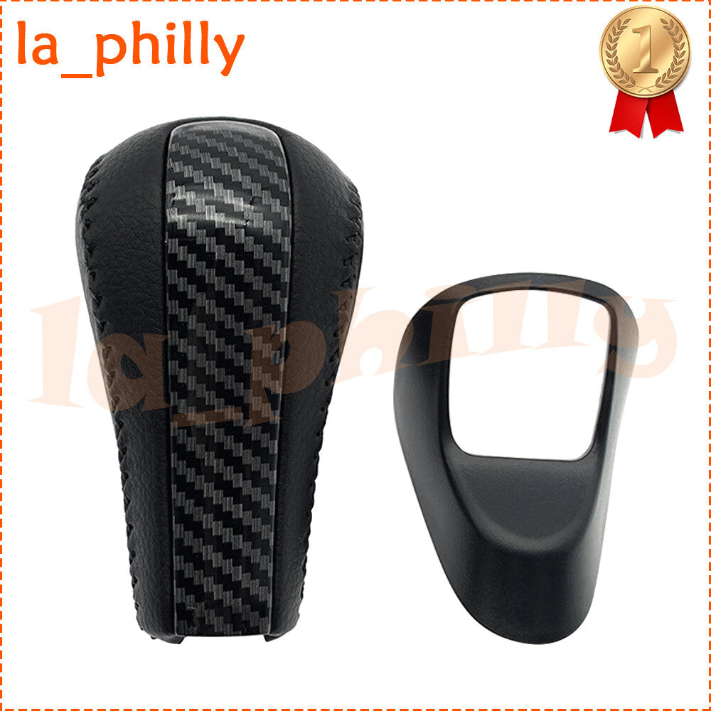 for Honda for Accord Sedan Automatic Carbon Fiber Style PU Leather Gear Shift Knob