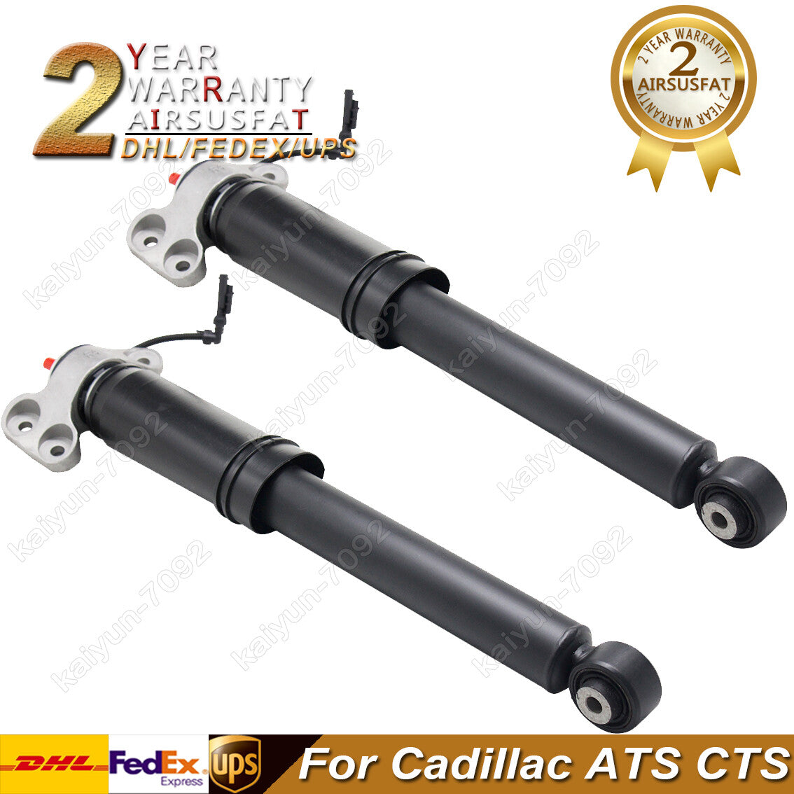 2x for Cadillac ATS CTS Rear Air Suspension Shocks Assembly w/Electric 84230454