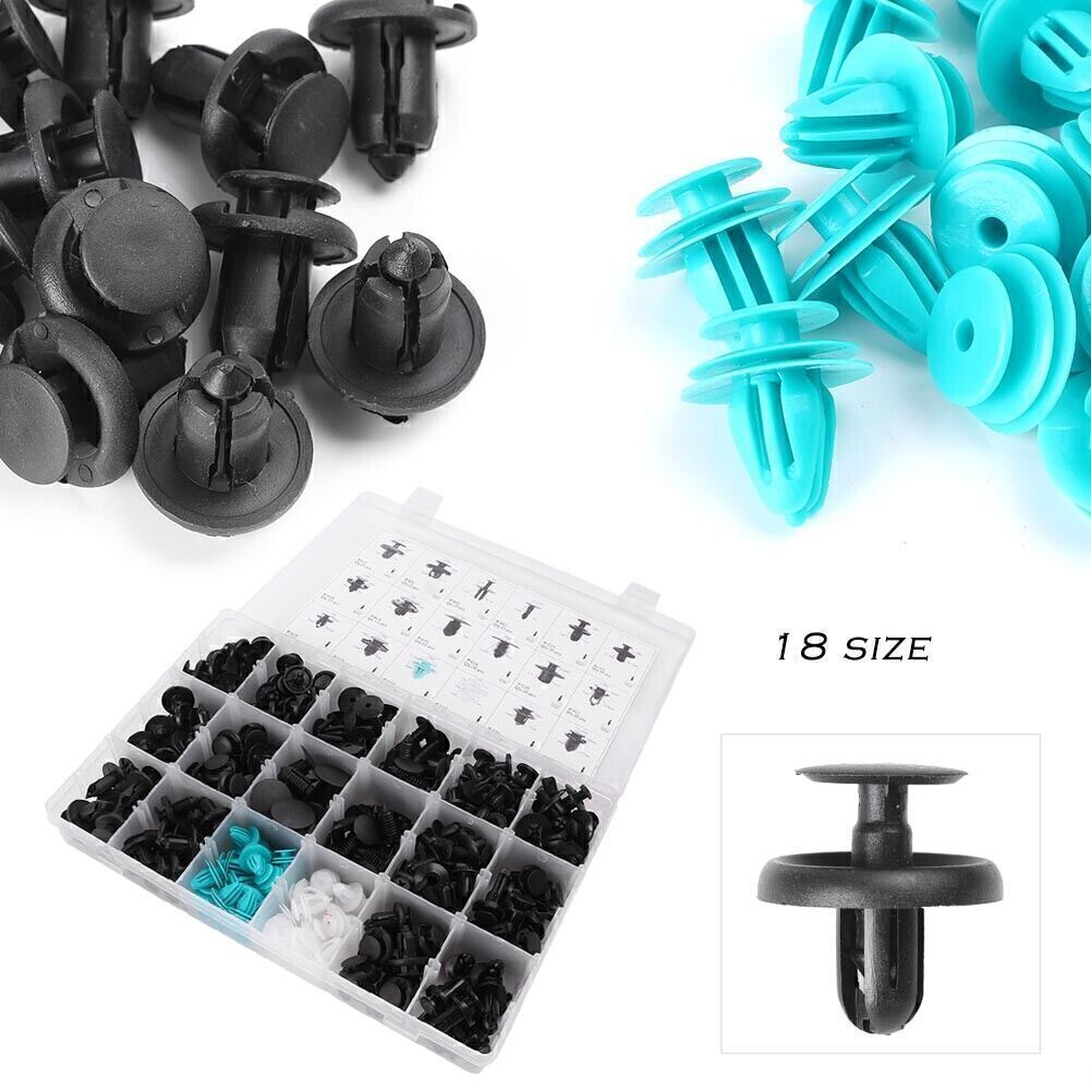 Body Push Retainer Pin Rivet Fastener Trim Clip Assortment 299PCS Car Plastic