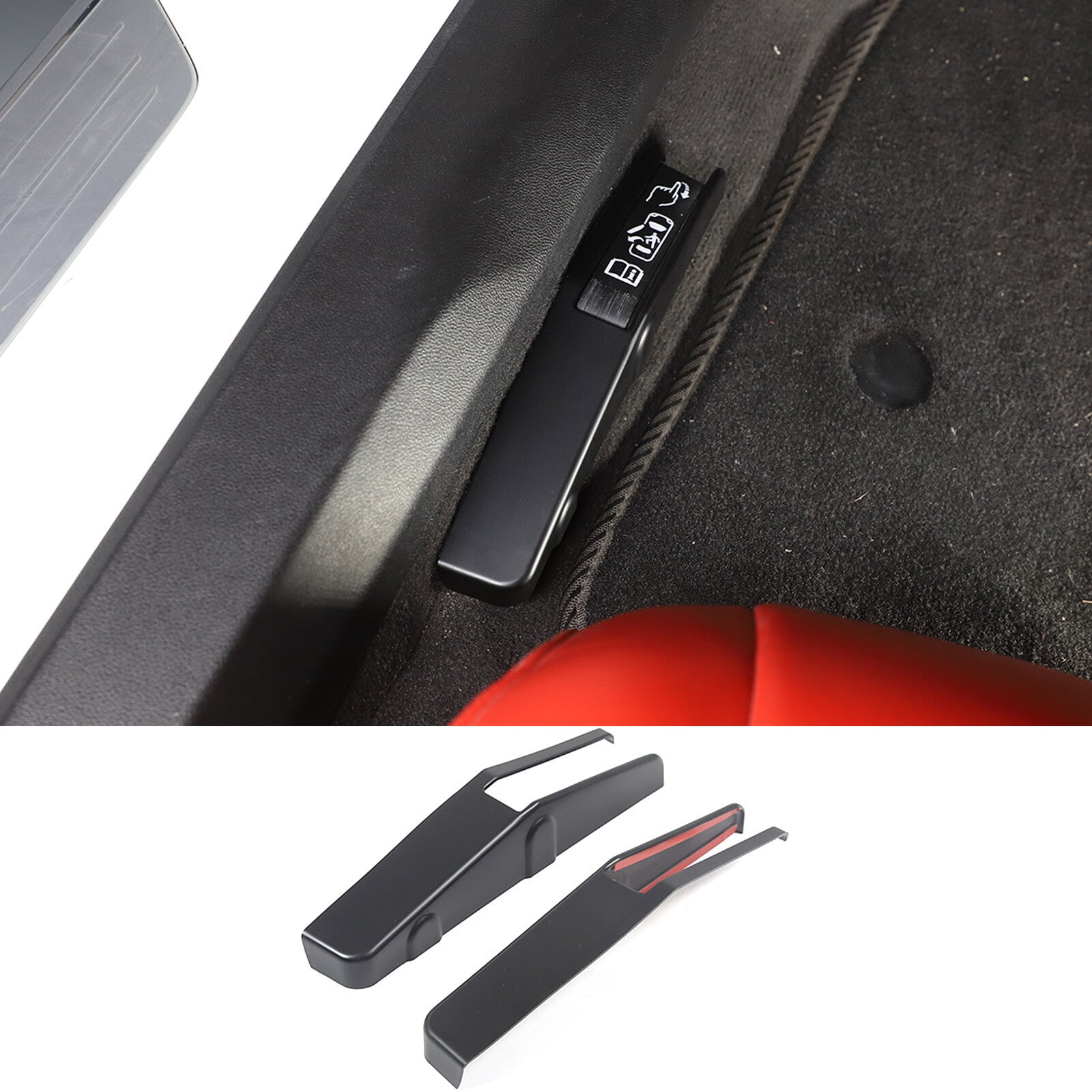 Matte Black ABS Fuel Tank Cap Decorative Sticker for Toyota FJ Cruiser 2007 - 2021